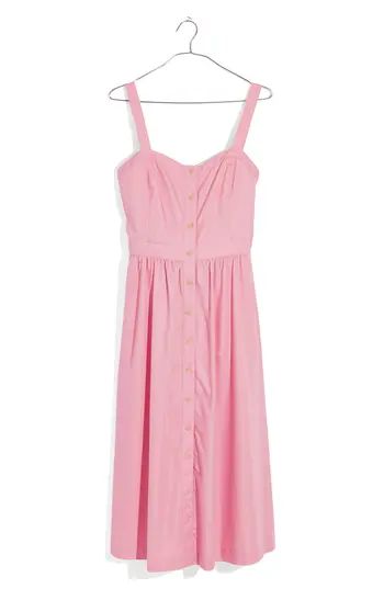 Women's Madewell Pink Fleur Bow Back Dress | Nordstrom