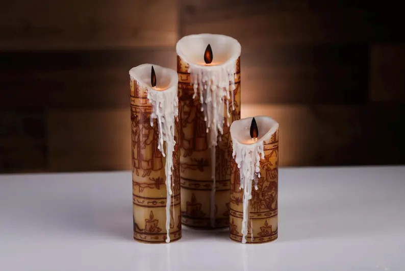 Hocus Pocus, Black Flame Candle, Replica, Home Decoration, Sanderson Sister, Flickering Flame, Wa... | Etsy (US)