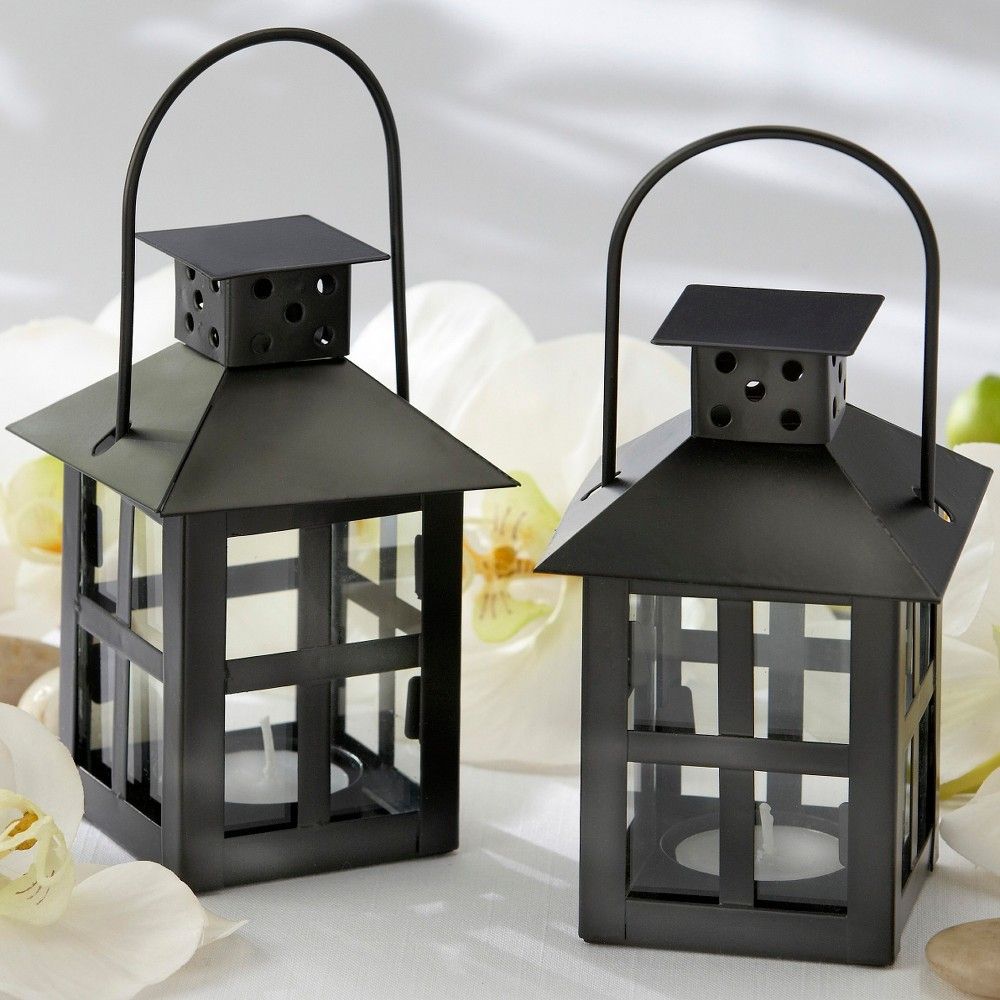 6ct Luminous Mini-Lantern Black - Kate Aspen | Target