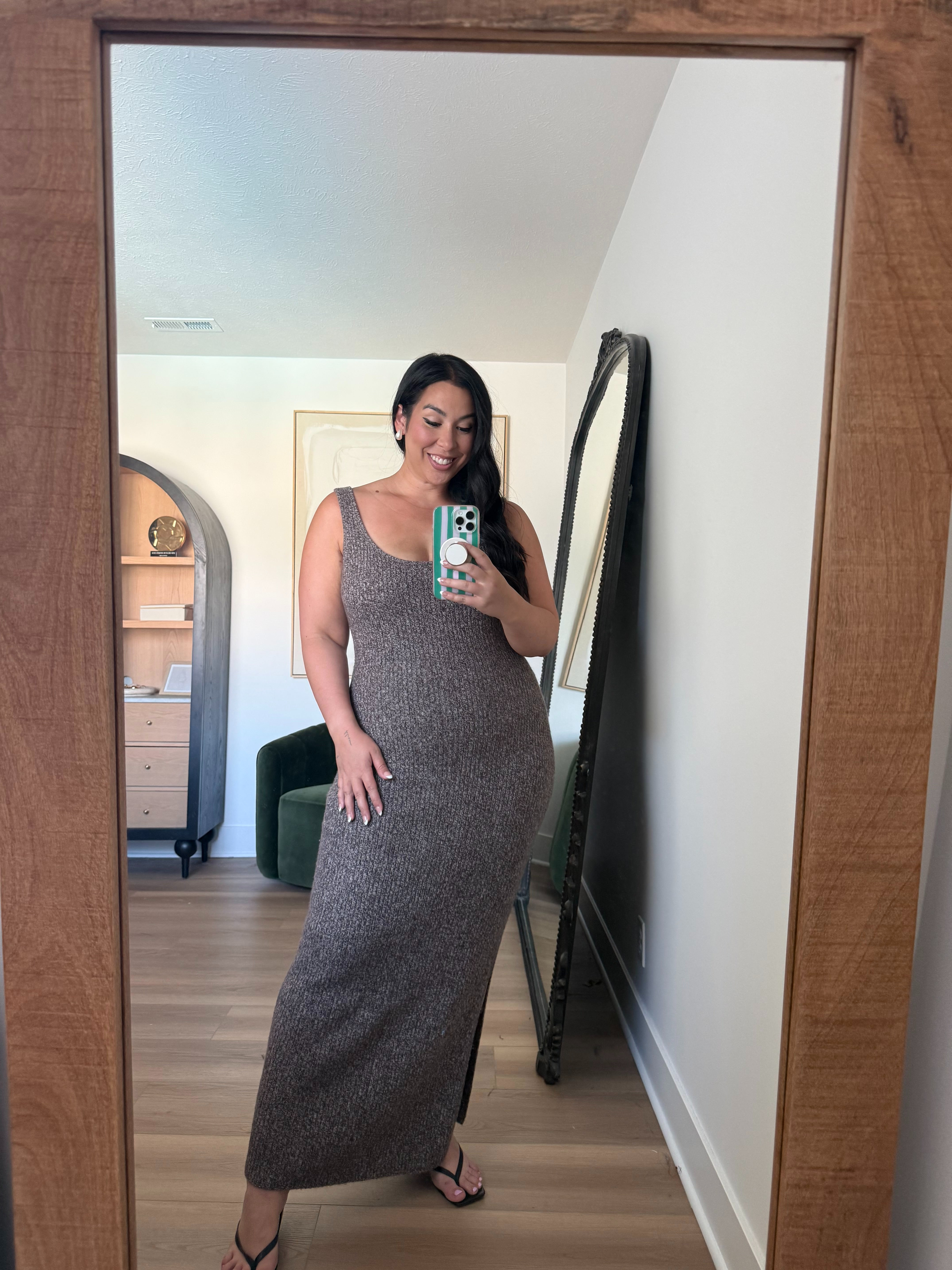 There's two different prints in this dress and I love this one! Also has a matching cardigan! Wearing a large! Midsize fashion, midsize, abercrombie, abercrombie sweater dress, fall style, fall dress

#LTKSeasonal #LTKMidsize