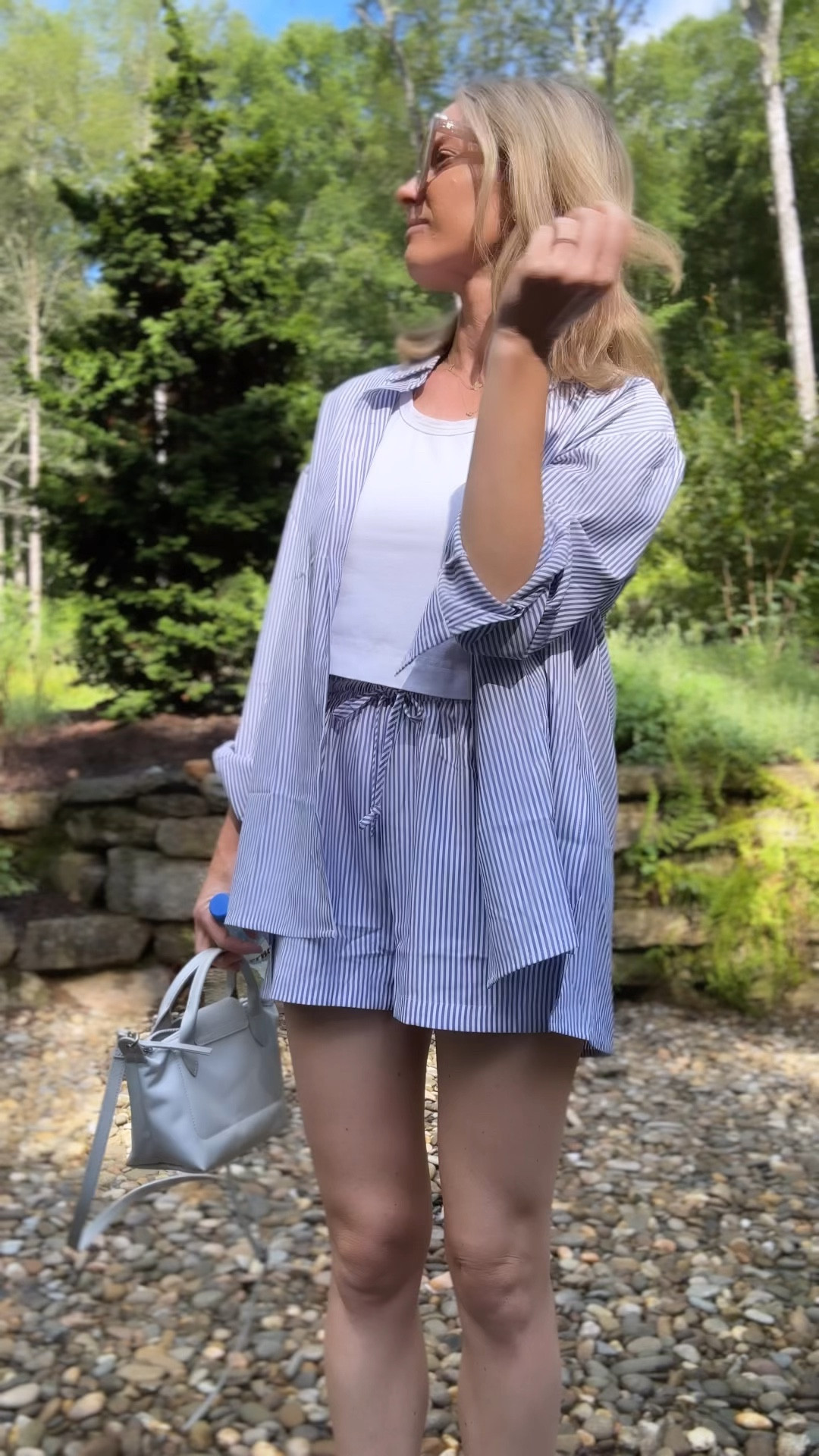 The best set I have tried from Amazon this summer. The material is a soft but crisp poplin and the fit on shorts is perfect! Leg room 🤌🏻 size small! Tank is also Amazon. 

#LTKVideo #LTKStyleTip #LTKFindsUnder50