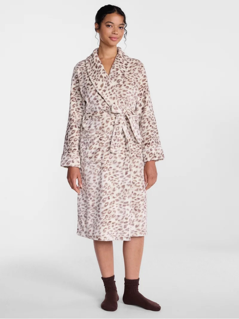 Joyspun Women's Plush Robe, Sizes S to 3X | Walmart (US)