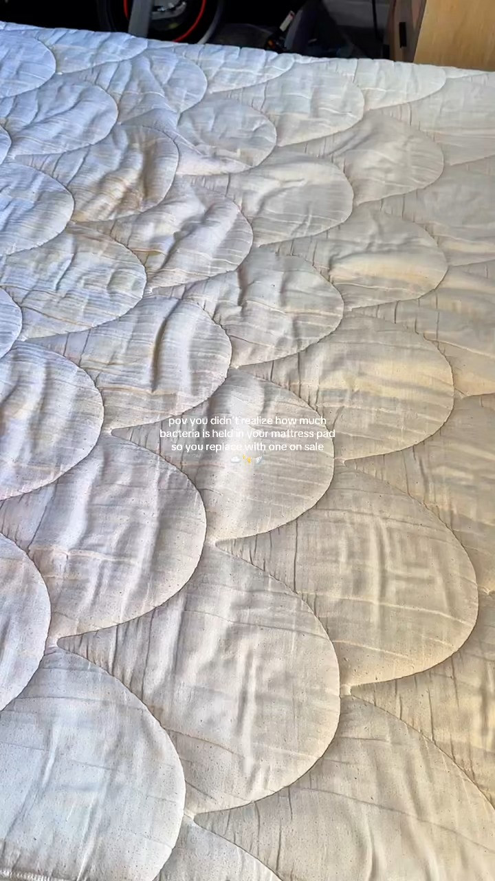 😬 Washing your mattress pad only does so much. Just like pillows, after a while it’s time to replace it 

 #LTKselfcare #LTKU #LTKHome