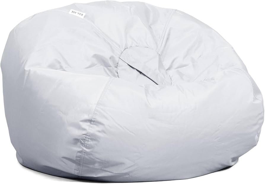 Big Joe Classic Bean Bag Chair, Gray Smartmax, Durable Polyester Nylon Blend, 2 feet Round | Amazon (US)