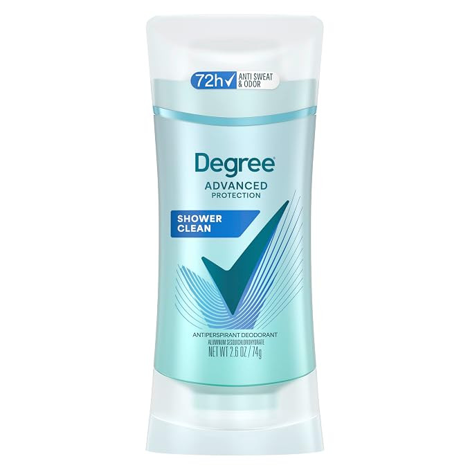 Degree Advanced Protection Antiperspirant Deodorant Shower Clean for 72-Hour Sweat & Odor Control... | Amazon (US)