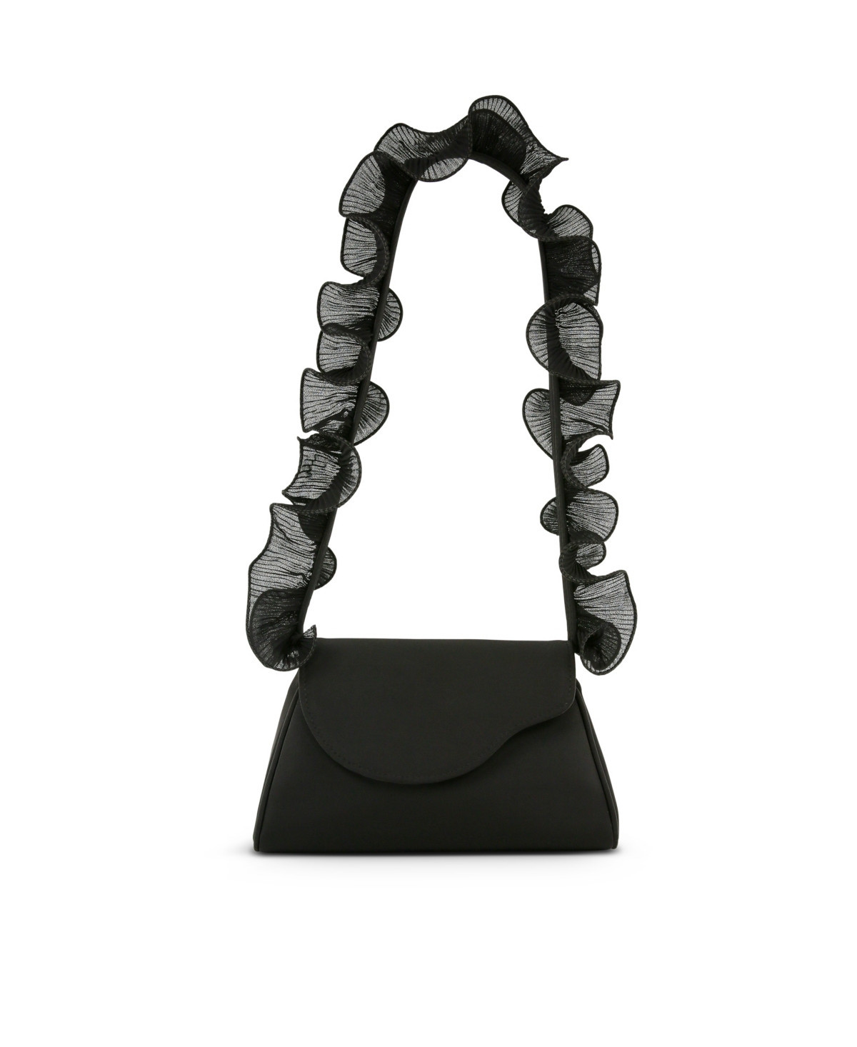 Woman's Sophia Ruffle Me Pouch Clutch - Black | Macy's