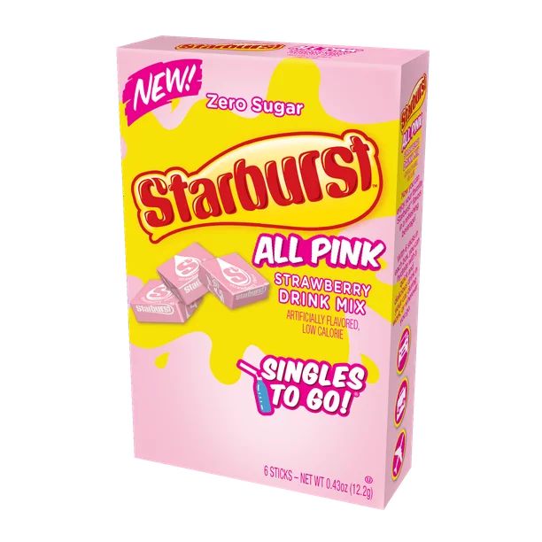 Starburst Starburts Strawberry Drink Mix 6ct | Walmart (US)