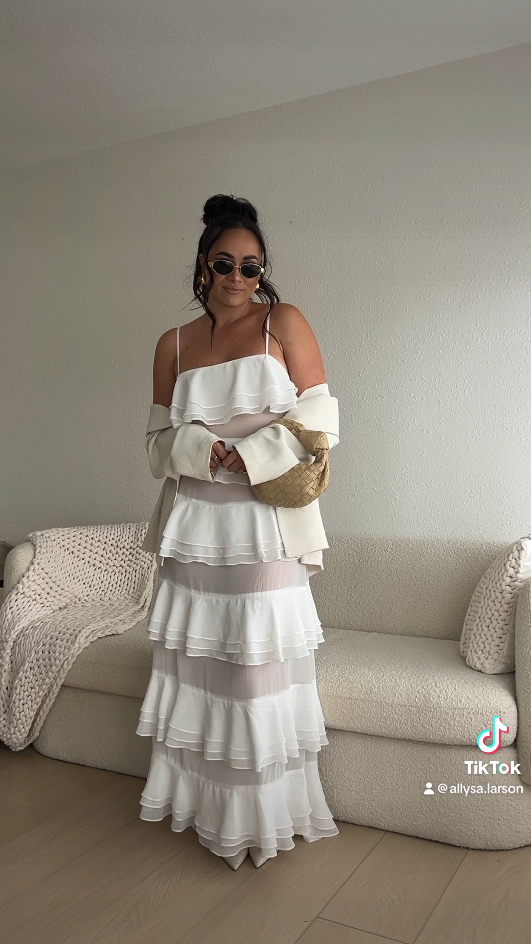 Spring garden party outfit - obsessed with this white ruffle maxi dress!

#LTKootd #LTKSeasonal