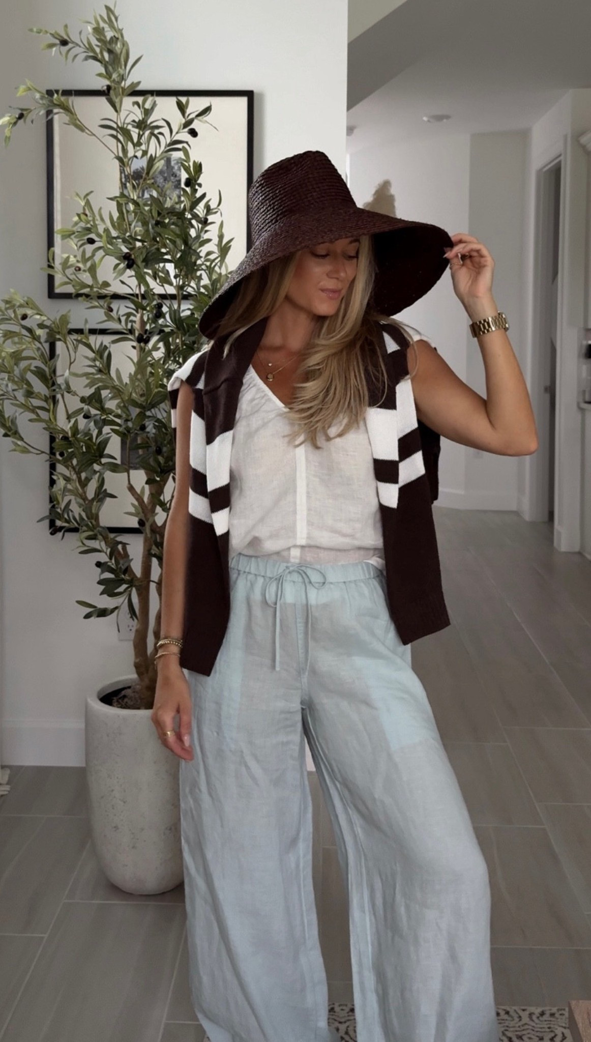Summer Haven Well Within order. Building a summer capsule wardrobe with these cotton and linen pieces. 

Wearing S 

linen top, cotton pieces, summer capsule wardrobe, capsule wardrobe, elevated essentials, classic style, comfortable style, everyday style, casual outfit, summer outfit​​​​​​​​​​​​​​​​, linen pants

#LTKootd #LTKSeasonal