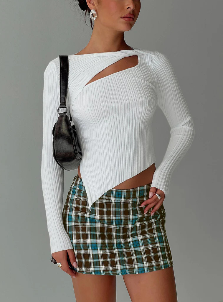 Ellara Long Sleeve Top White | Princess Polly US