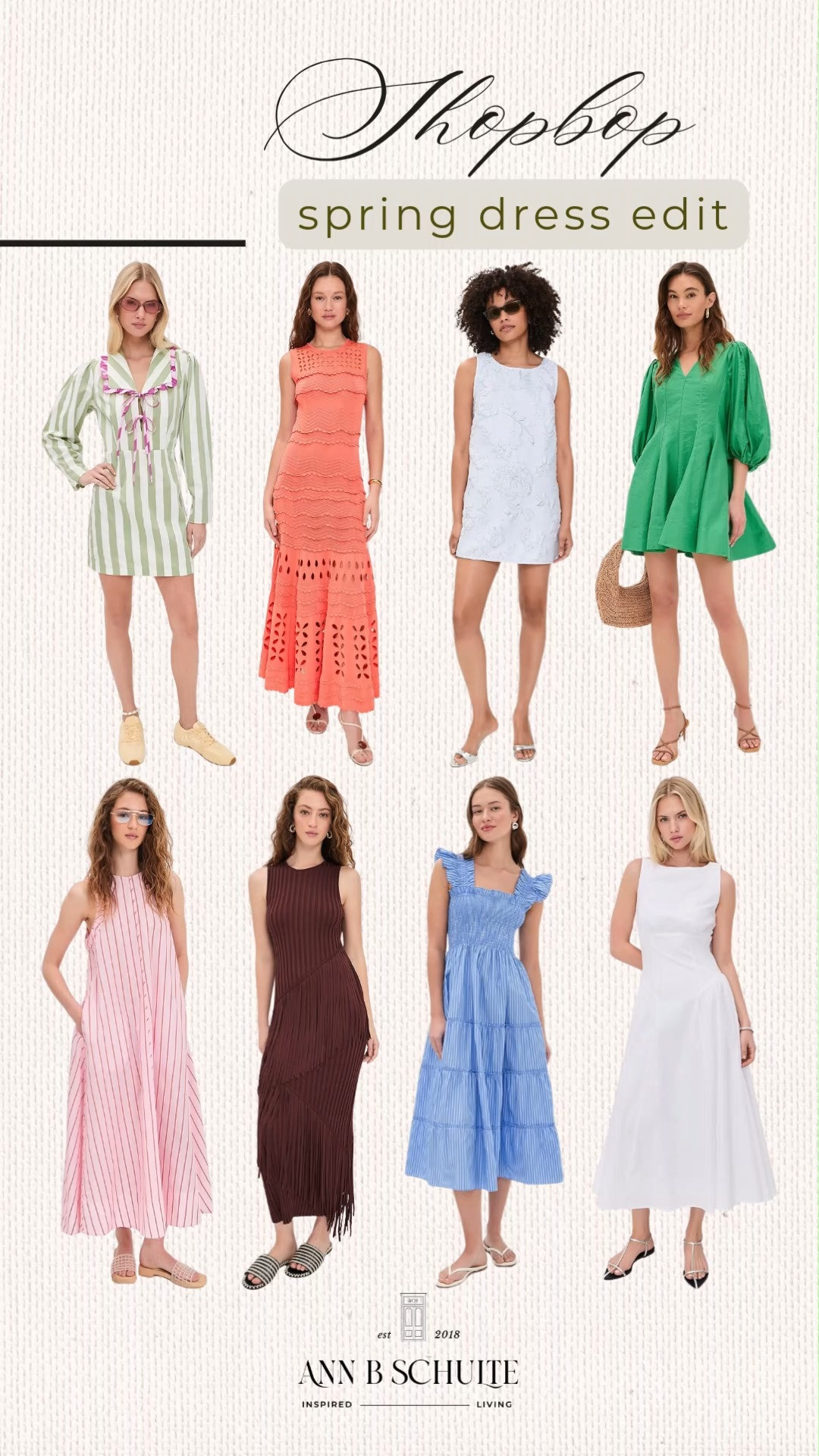 Shopbop spring dress edit serves flowy minis, midi magic, and twirl-worthy prints for every sunny occasion. Dress-up dreams unlocked. 🌸👗☀️
#Shopbop #SpringDressEdit #SpringDresses #ShopbopStyle #MidiDresses #FloralDresses #OccasionStyle #OOTDInspo #LTKSpringStyle #DressSeason 

 #LTKootd #LTKSeasonal