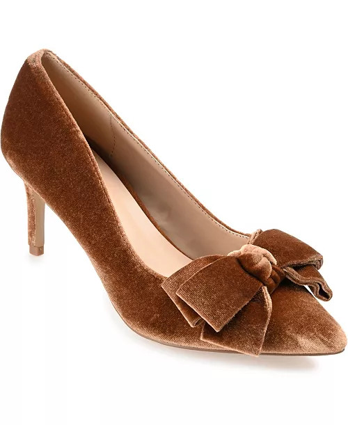 Women's Crystol Bow Pointed Toe Dress Pumps | Macy's