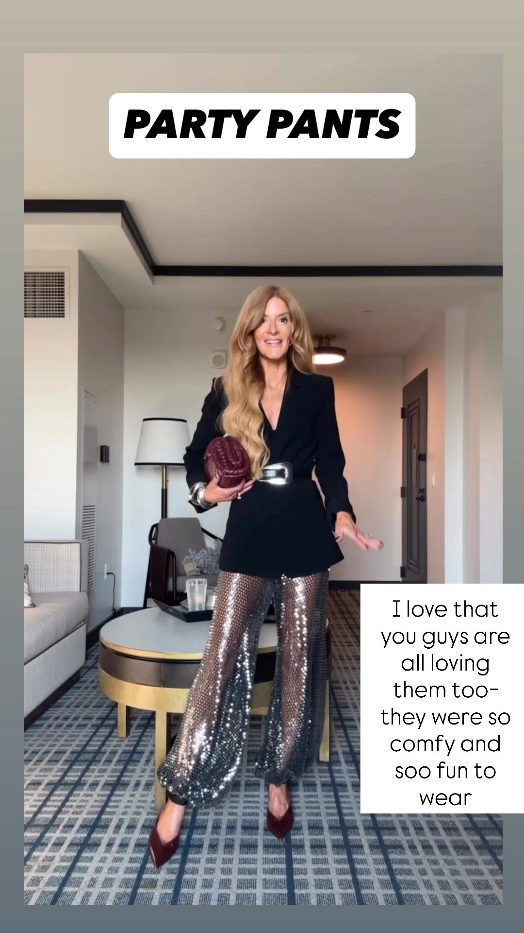 Zara sequin pants for holiday parties! Wore them to LTKcon with a belted blazer so glad they are back in stock

#LTKFindsUnder100 #LTKHoliday #LTKSeasonal