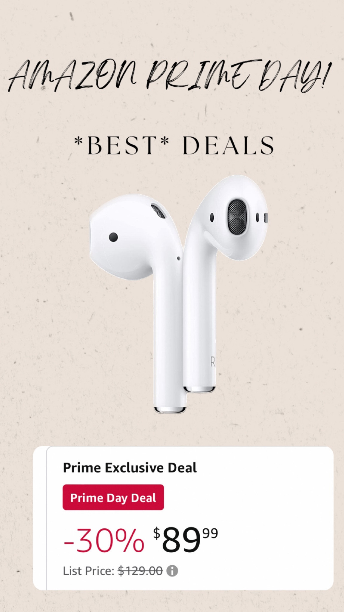 Crazy deals on Amazon prime day! Electronic Apple AirPods

#LTKsalealert #LTKxPrimeDay