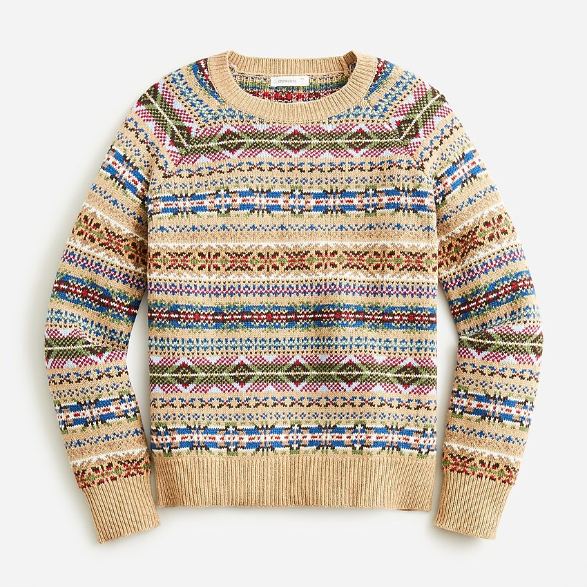 Boy's Fair Isle crewneck sweater | J. Crew US