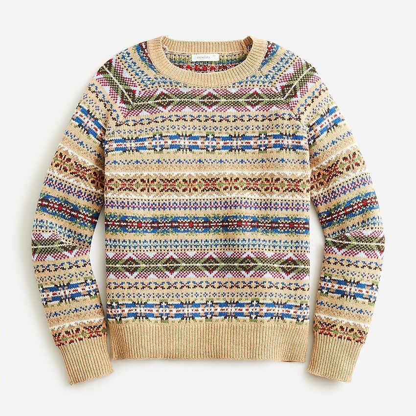 Boy's Fair Isle crewneck sweater | J.Crew US