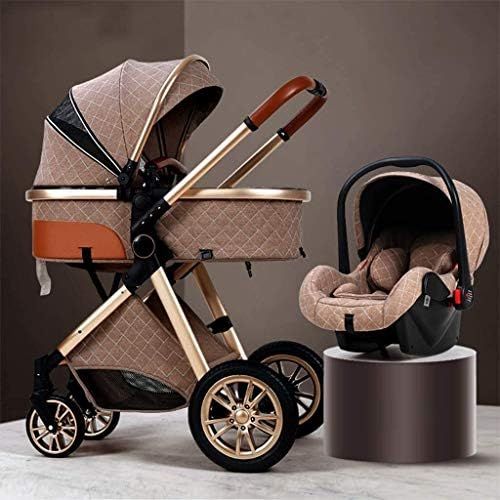 JIAX Foldable Baby Buggy 3 in 1 Baby Stroller ​Carriage Lightweight Pushchair Stroller Shock Ab... | Amazon (US)