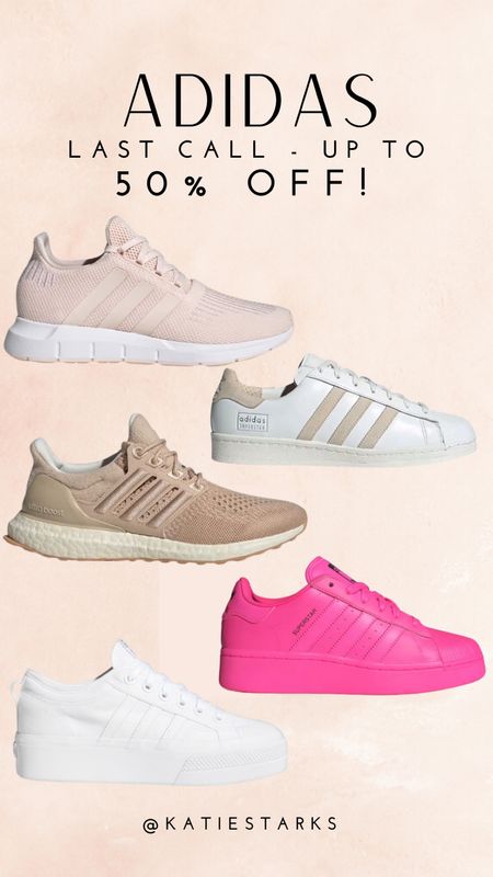 Last call - up to 50% off these bestselling Adidas women’s sneakers and athletic shoes!

#LTKStyleTip #LTKShoeCrush #LTKSaleAlert