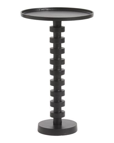 Aluminum Stacked Disc Accent Table | TJ Maxx