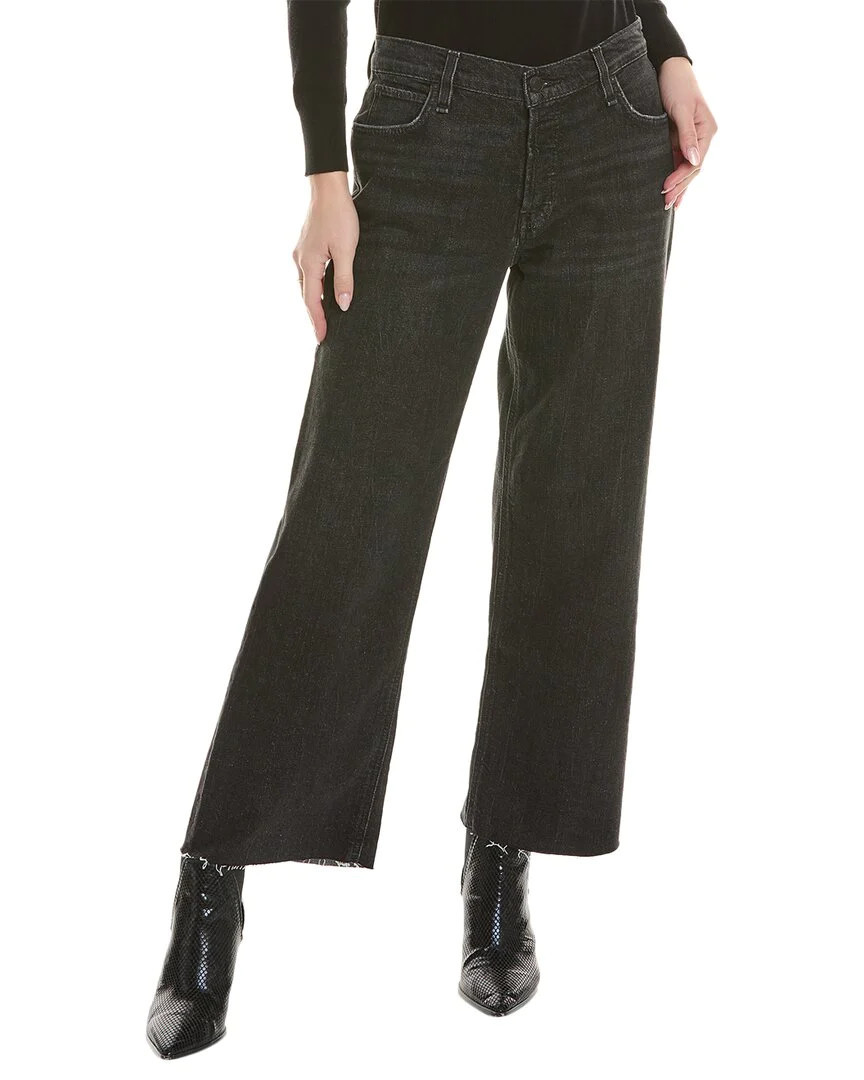 HUDSON Jeans Rosie High-Rise Dark Raven Wide Leg Ankle Jean | Shop Simon