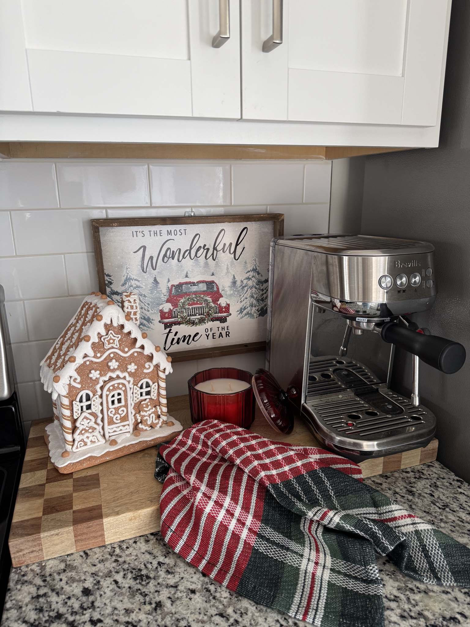 Christmas coffee bar, holiday decor, seasonal decor, gingerbread house, designer style 

#LTKHome #LTKHoliday #LTKSeasonal