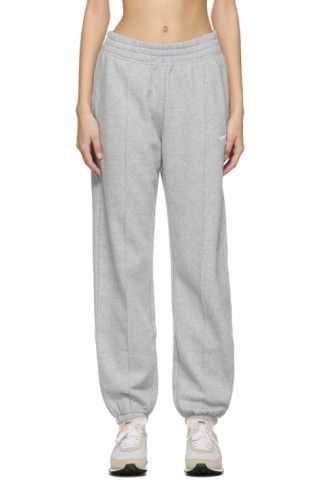 Grey Fleece Sportswear Essential Collection Mid-Rise Lounge Pants | SSENSE