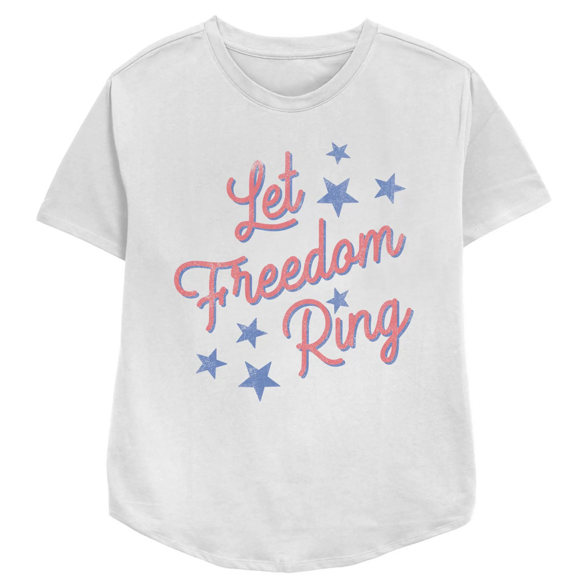 Women's Let Freedom Ring Americana Relaxed Fit Graphic Tee | Kohl's
