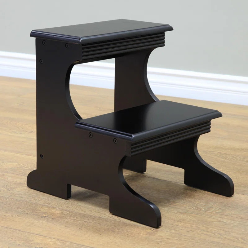 Crestside 2 Step Wood Step Stool with 200 lb. Load Capacity | Wayfair North America