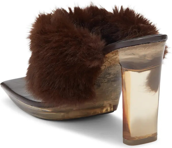 Delusions Faux Fur Slide Sandal (Women) | Nordstrom