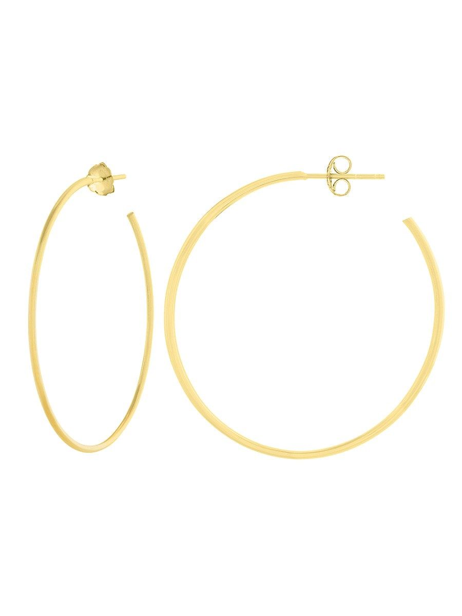 Saks Fifth Avenue Women's 14K Yellow Gold Hoop Earrings | Saks Fifth Avenue OFF 5TH