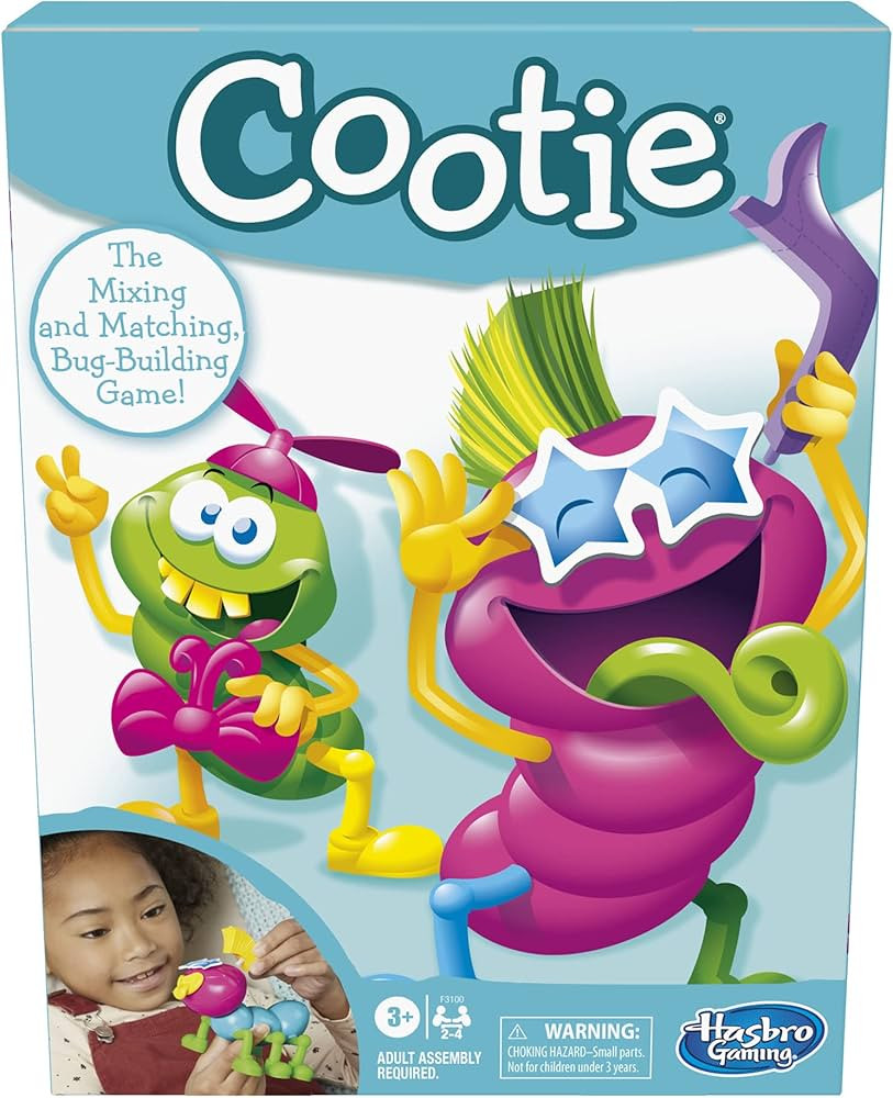 Hasbro Gaming Cootie Mixing and Matching Bug-Building Kids Game, Easy and Fun Games for Kids, Pre... | Amazon (US)