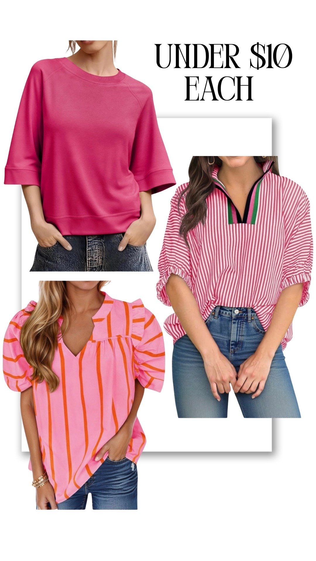 The prices drop at the very end of checkout when you shopped at my link. The dress and two pieces that are more than $10.

#LTKSaleAlert