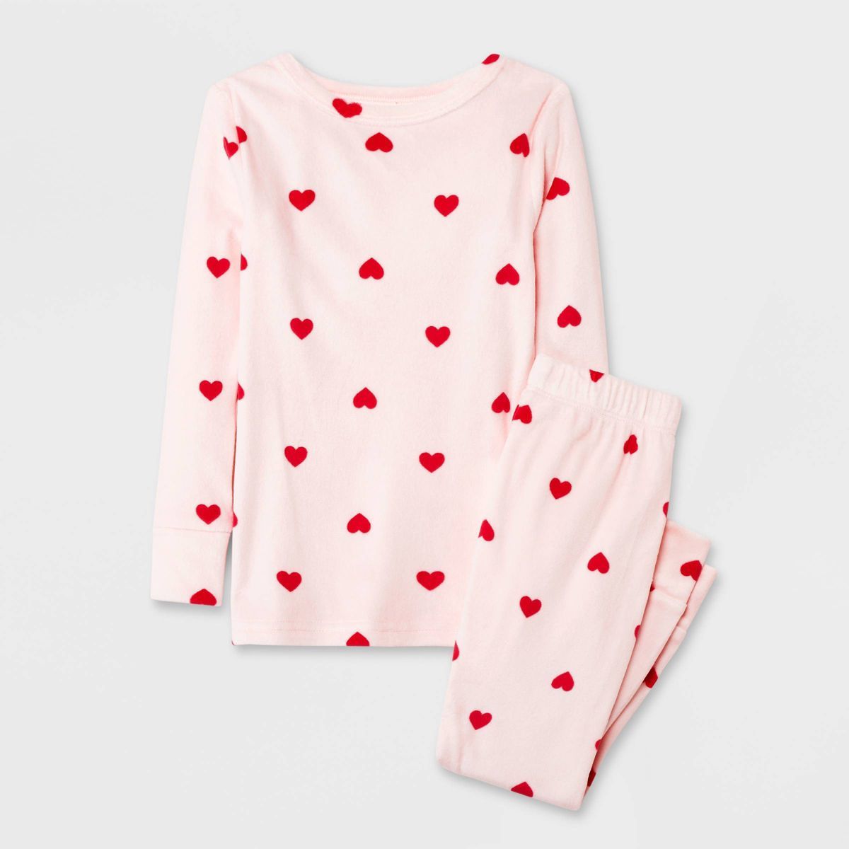 Toddler Girls' 2pc Hearts Pajama Set - Cat & Jack™ Pink | Target