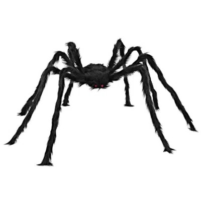Halloween Outdoor Decorations Hairy Black Spider, Scary Giant Spider, Fake Large Haunted House Props, Halloween Yard Lawn Decorations Party Indoor Dec | Wayfair North America