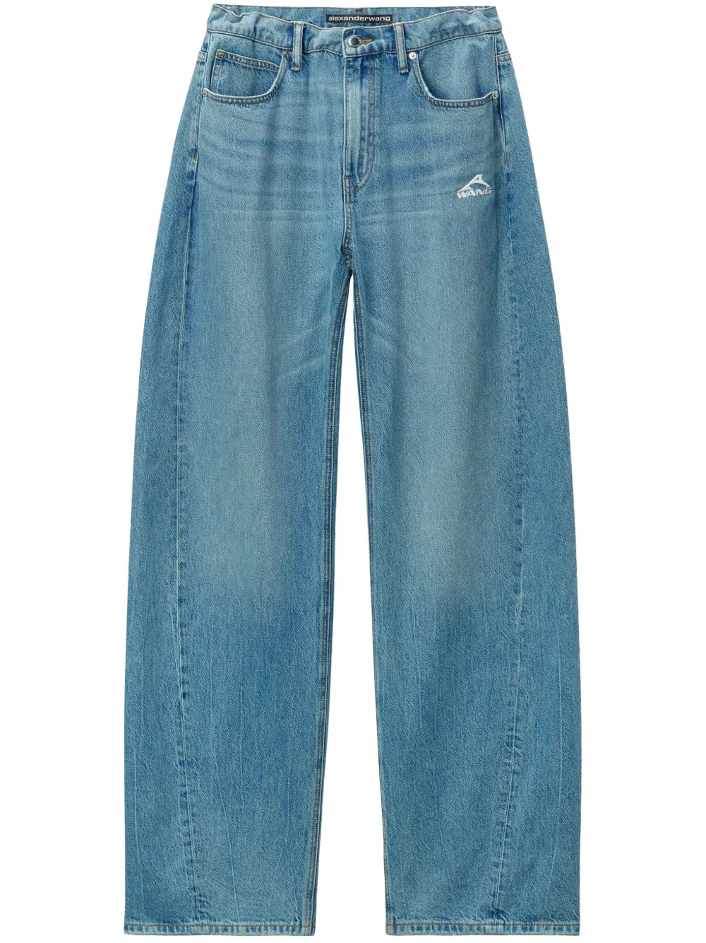 Alexander Wang wide-leg Jeans | Blue | FARFETCH ID | Farfetch Global