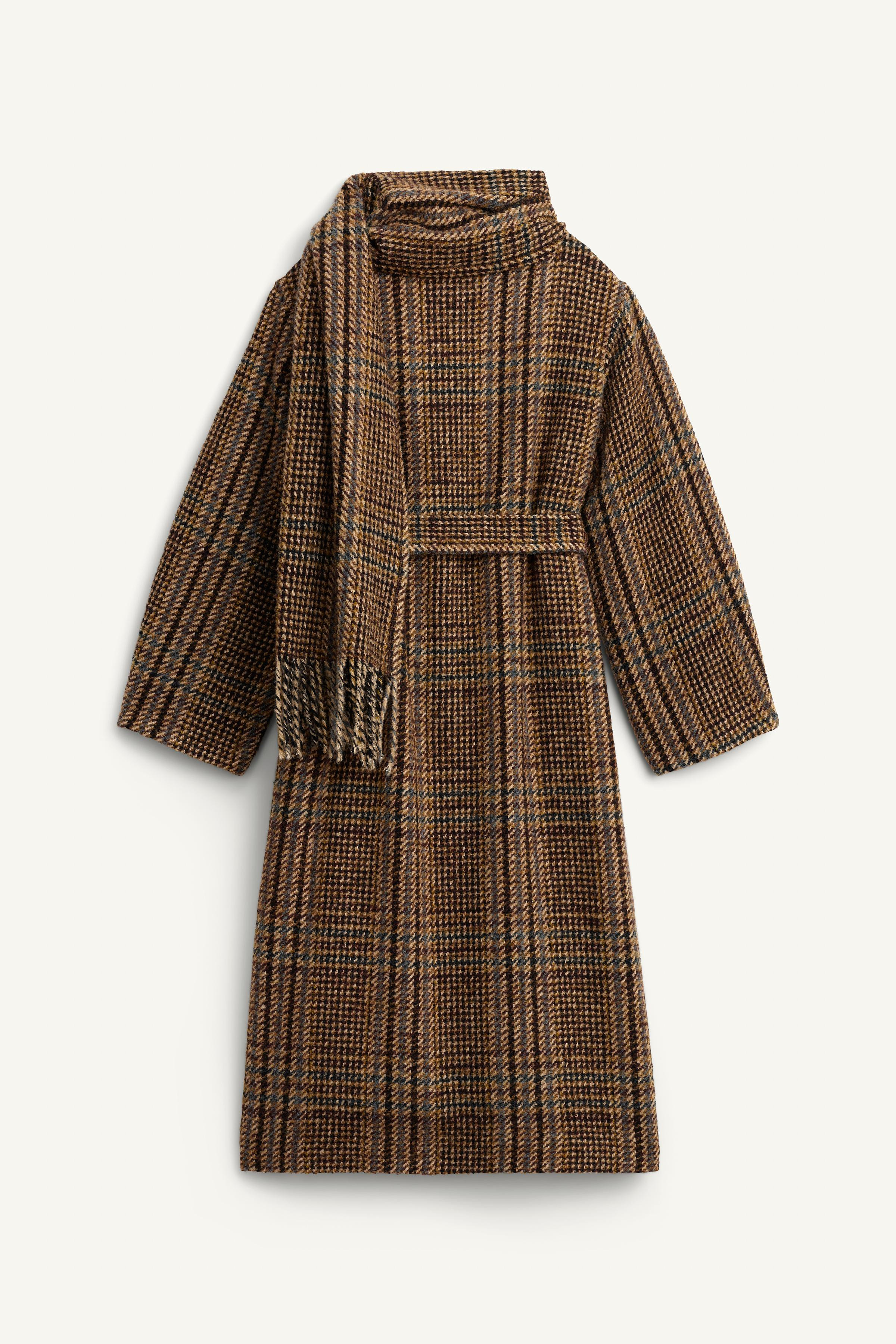 PLAID SCARF COAT LIMITED EDITION | Zara US