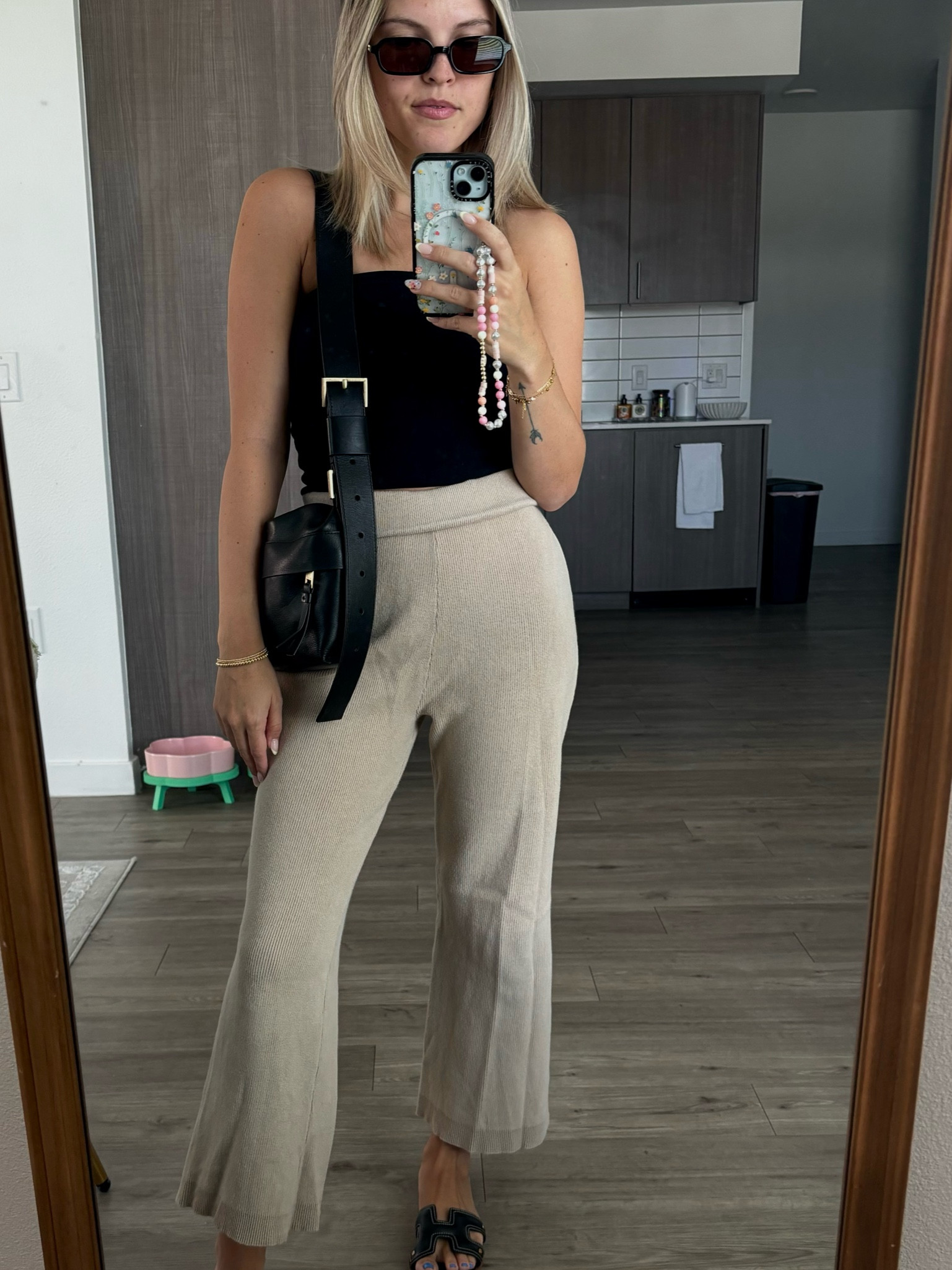 Comfy knitted pants with an amazing tube top and sunnies, paired with Steve Madden sandals 

#LTKfindsunder100 #LTKstyletip