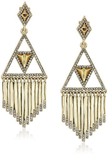 House of Harlow 1960 Golden Hour Fringe Drop Earrings | Amazon (US)