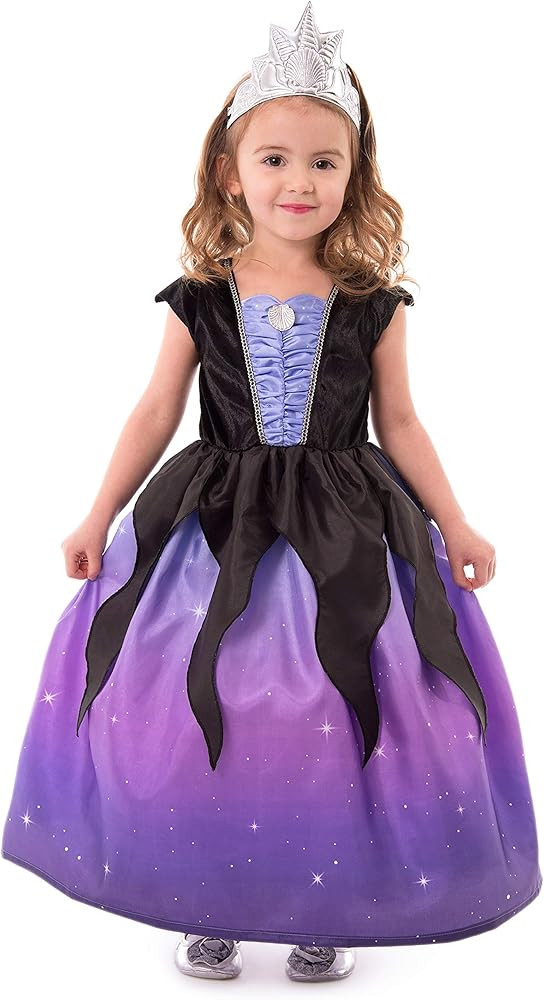 Little Adventures Sea Witch with Soft Crown Dress Up Costume | Amazon (US)