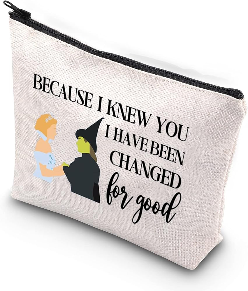 WCGXKO Musical Lover Gift for Best Friend Because I Knew You I Have Been Changed For Good Make Up... | Amazon (US)