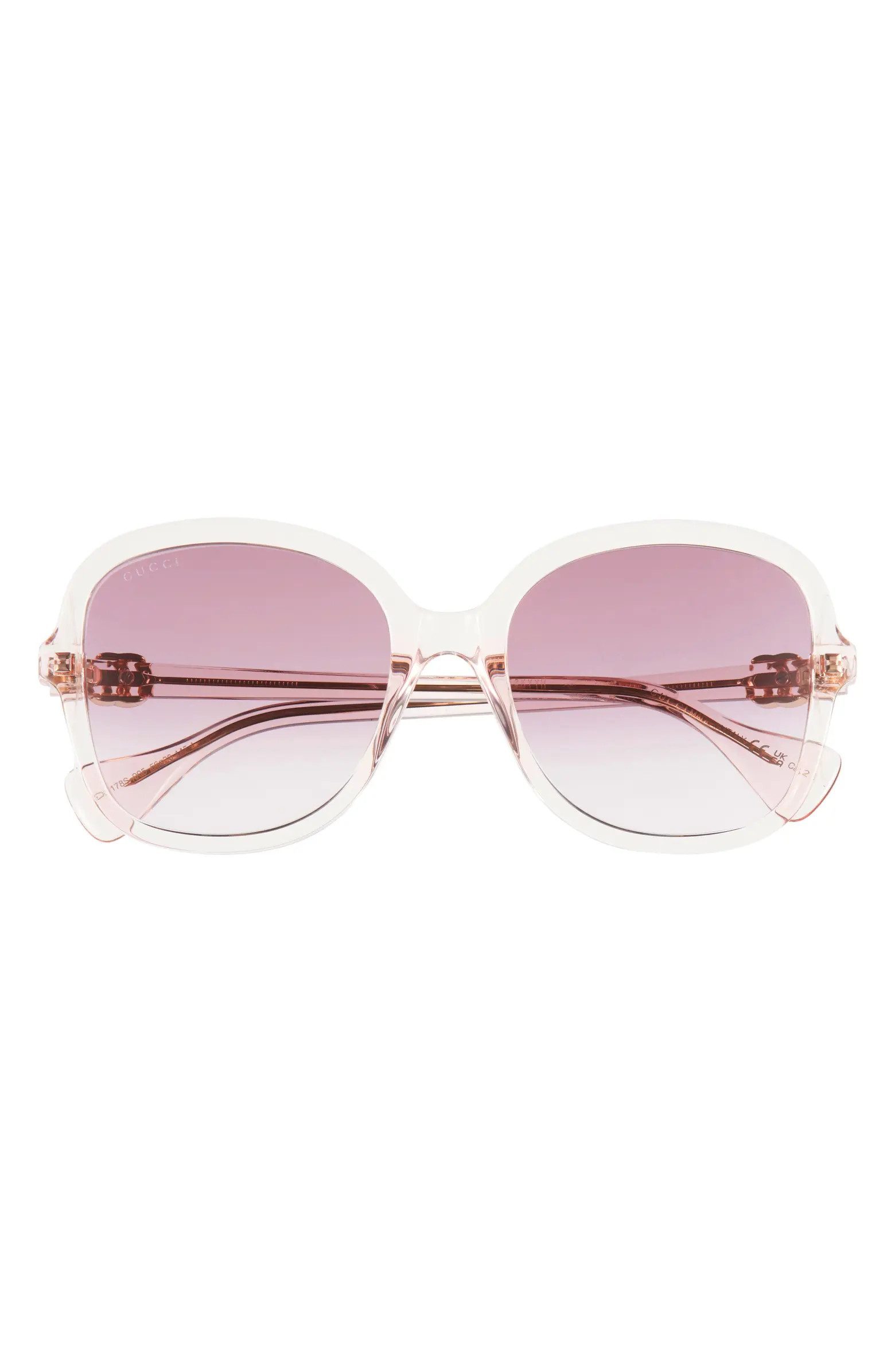 Gucci 56mm Gradient Butterfly Sunglasses | Nordstrom | Nordstrom