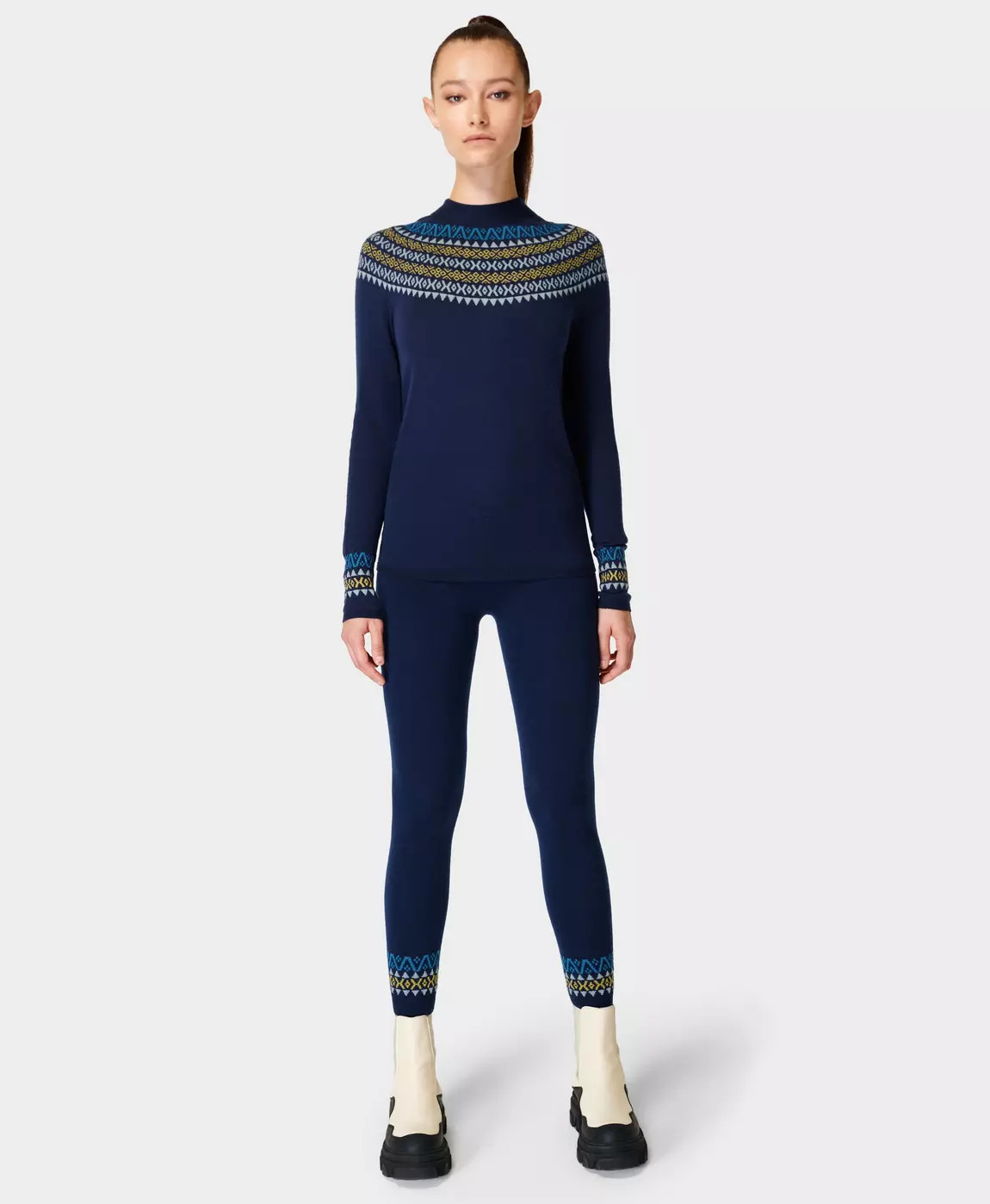 Merino Fair Isle Base Layer Top | Sweaty Betty US