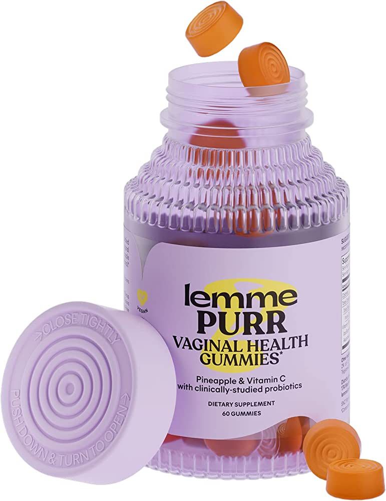 Lemme Purr Vaginal Probiotic Gummies for Women - Balanced pH, Healthy Odor, Yeast Balance & Flora... | Amazon (US)