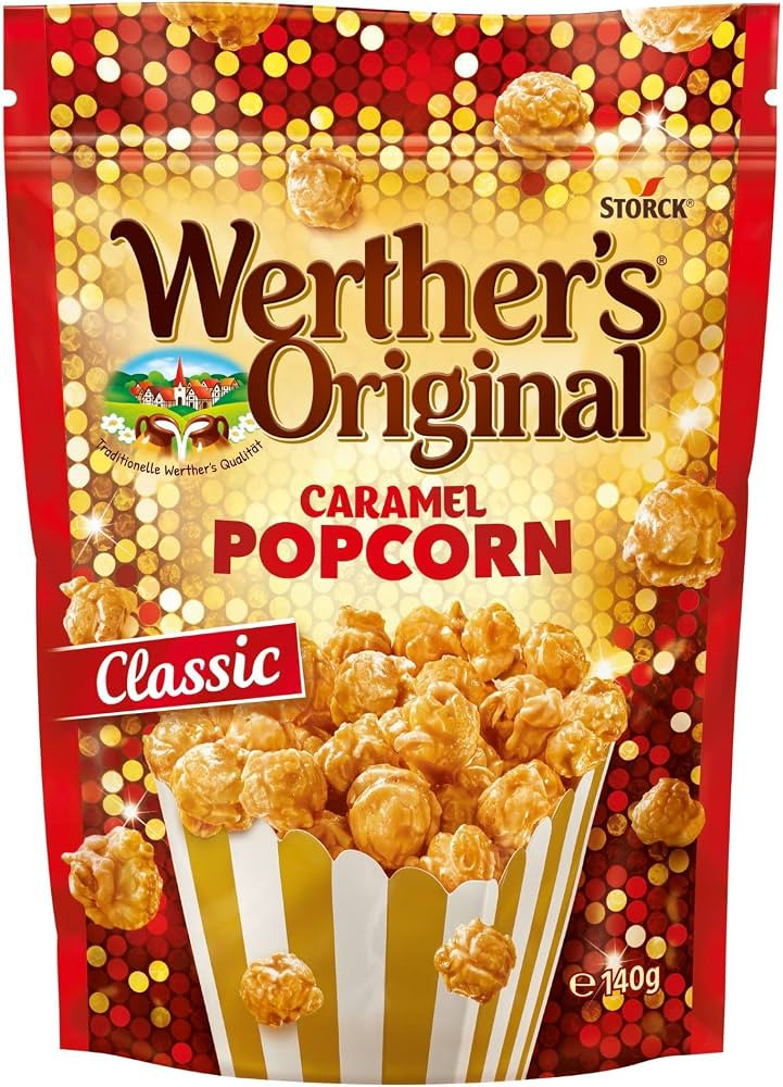 Werther's Original Caramel Popcorn Classic Caramel Flavour, 140 g (Pack of 1) | Amazon (UK)