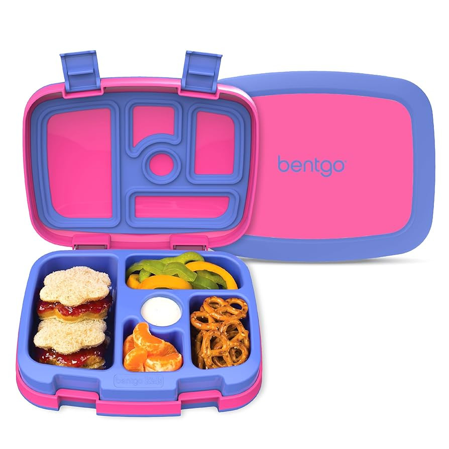 Bentgo Kids Bento-Style 5-Compartment Leak-Proof Lunch Box - Ideal Portion Sizes for Ages 3 to 7 ... | Amazon (US)