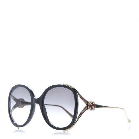 GUCCI

Round Frame Injected GG0226S Sunglasses Black | Fashionphile
