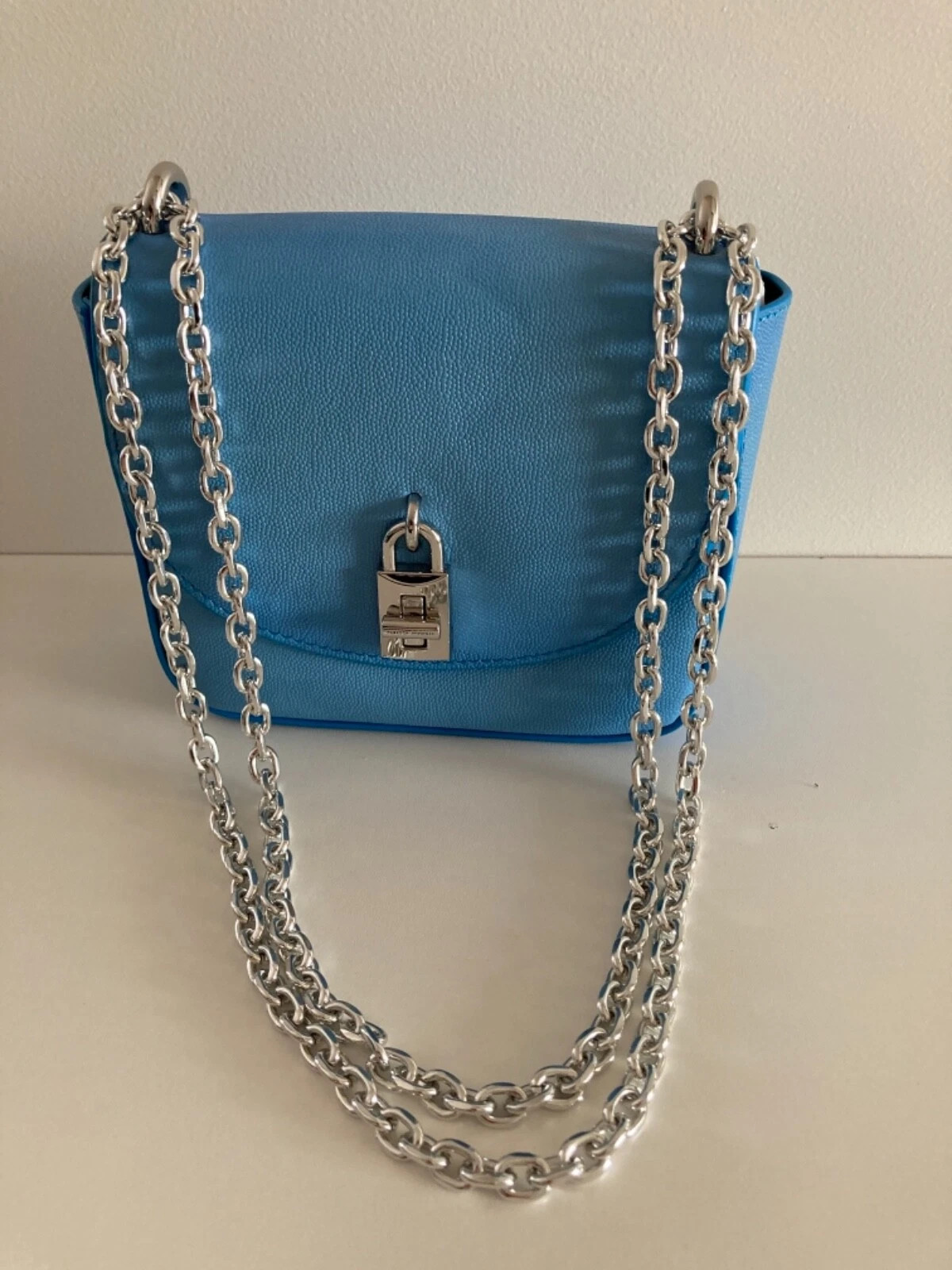 Rebecca Minkoff Mini Caviar Effect Leather Crossbody Bag Ocean Ombre -Sample New | eBay AU