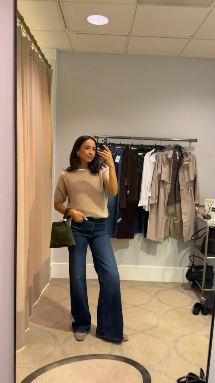 Fall outfit 🍁🍂 Wearing size S short sleeve cashmere sweater (under $100), jeans fit tts 

fall fashion, nsale, nordstrom sale, nordstrom anniversary sale, nordstrom sale outfit, sale outfit, fall shoes, mom outfit, postpartum outfit, casual outfit, casual chic outfit, mother jeans, designer jeans

#LTKSaleAlert #LTKstorytime
