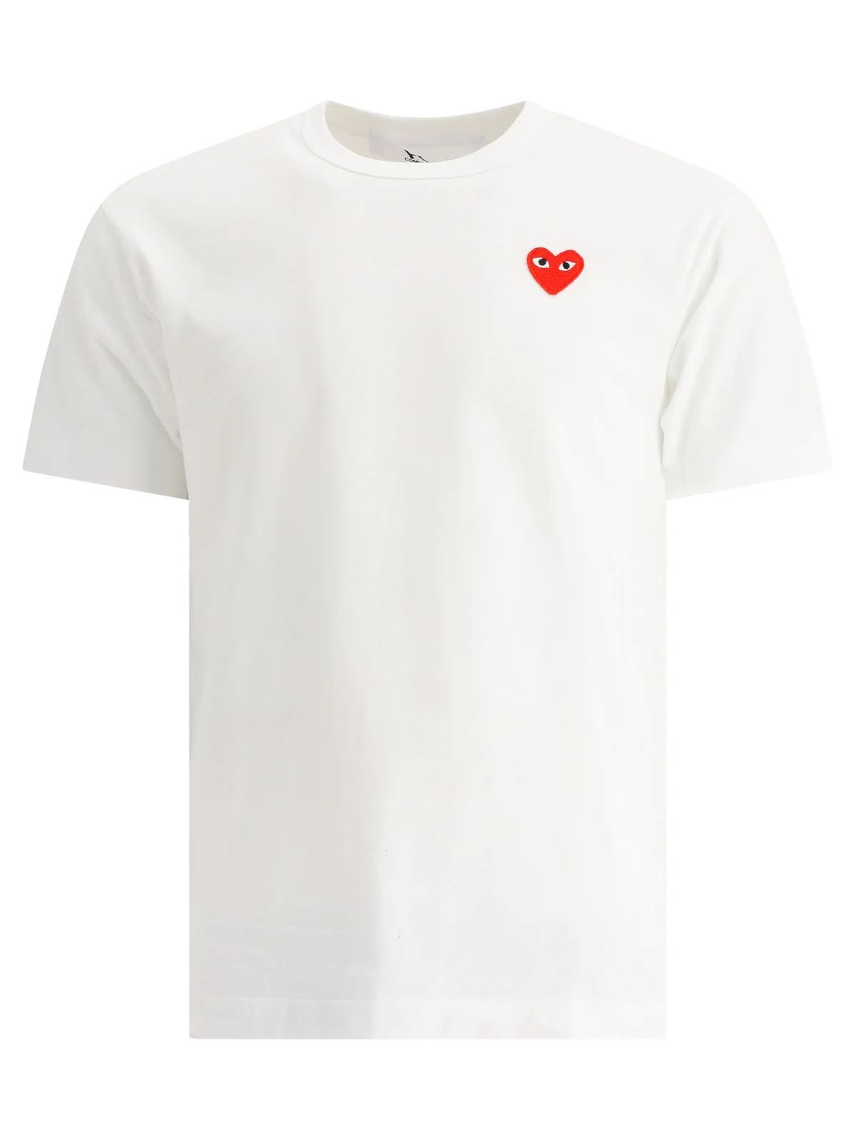 Comme des Garçons Play Heart Logo Patch Crewneck T-Shirt | Cettire Global