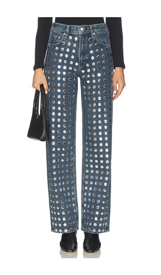 Rag & Bone Shea Relaxed Straight Jeans in Blue. - size 26 | Revolve Clothing (Global)